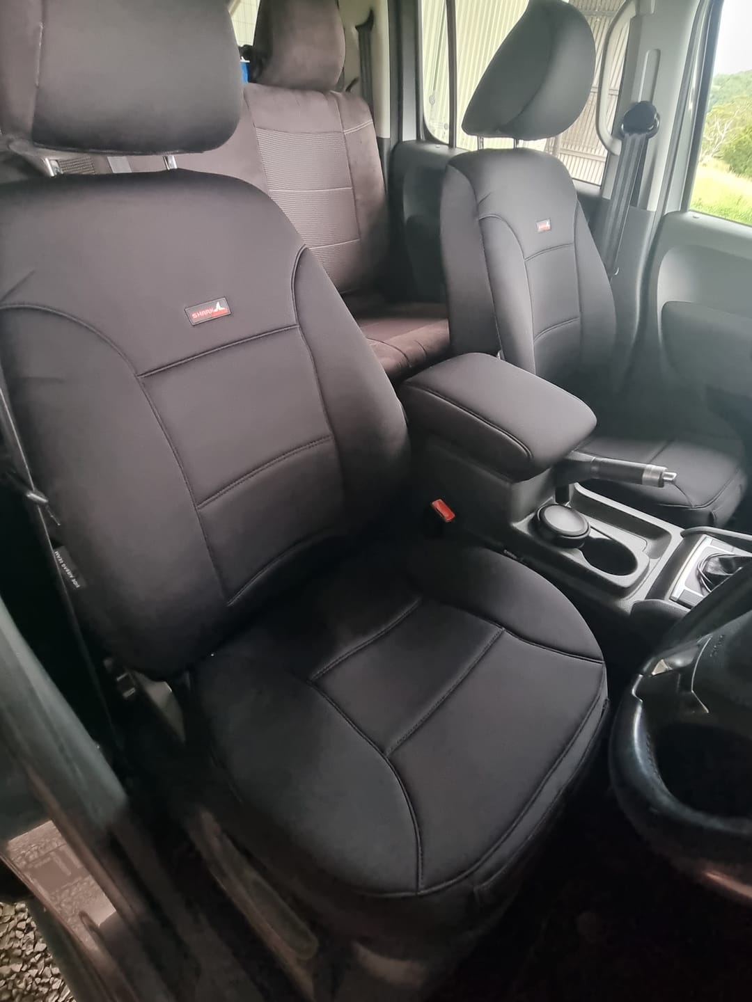 Customer photo review of Sharkskin Front Seat Covers for Volkswagen Amarok (Feb/2011 - May/2023)