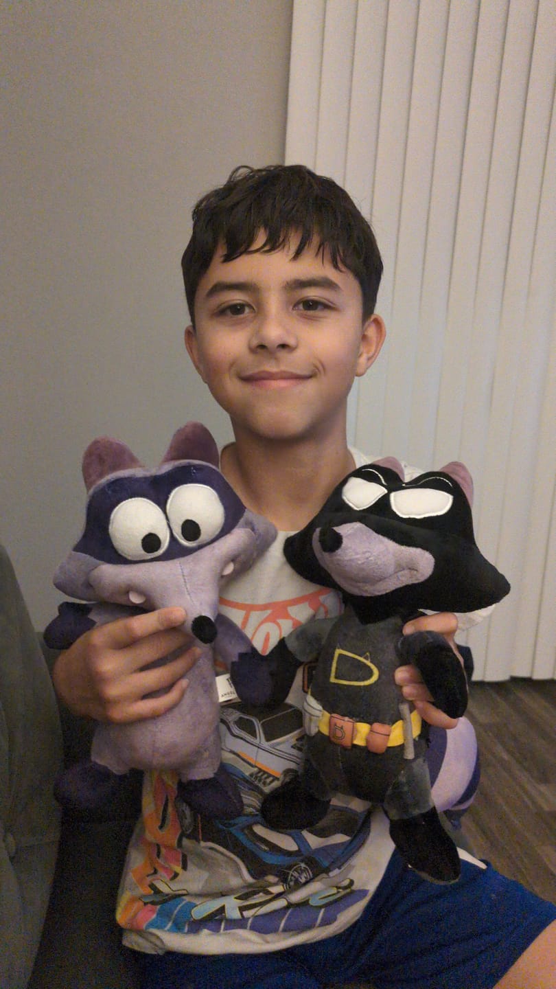 Customer photo review of Original Derek Plushie