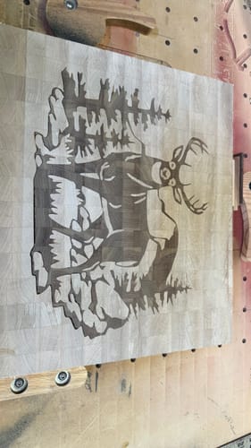 Customer photo review of Deer Inlay Digital File