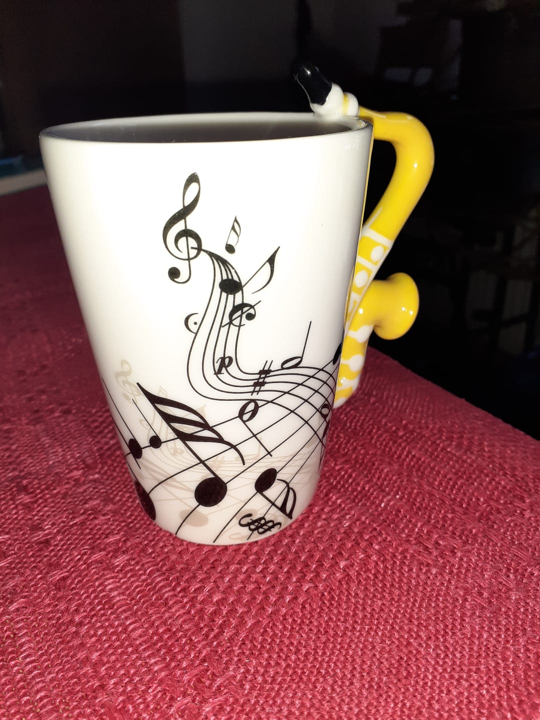 Customer photo review of Originelle Tasse – Saxophon