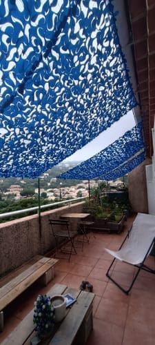 Customer photo review of Red de camuflaje reforzada azul