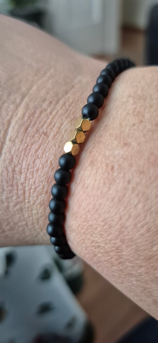 Customer photo review of Obsidian Halskette - Schutz Talisman