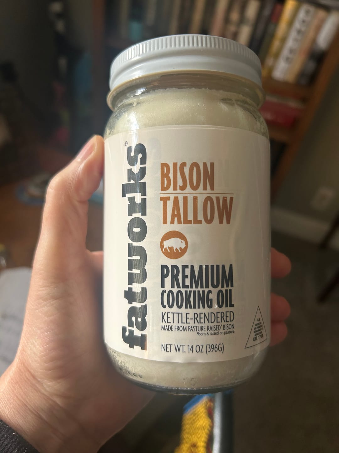 Customer photo review of Pasture Raised Bison Tallow a.k.a. Thunderfat (14 oz)