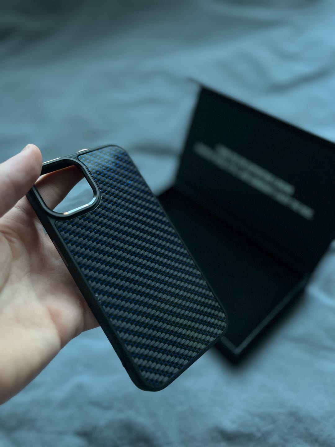 Customer photo review of iPhone Carbon Fiber Phone Case - MagSafe