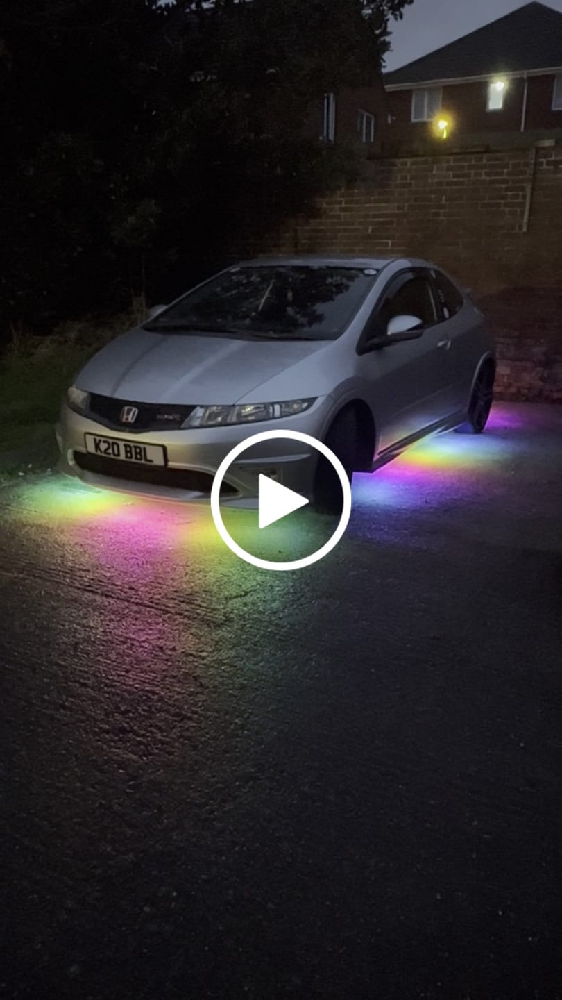 Customer video review of ELGlow® PRO Universal Car Underglow Kit