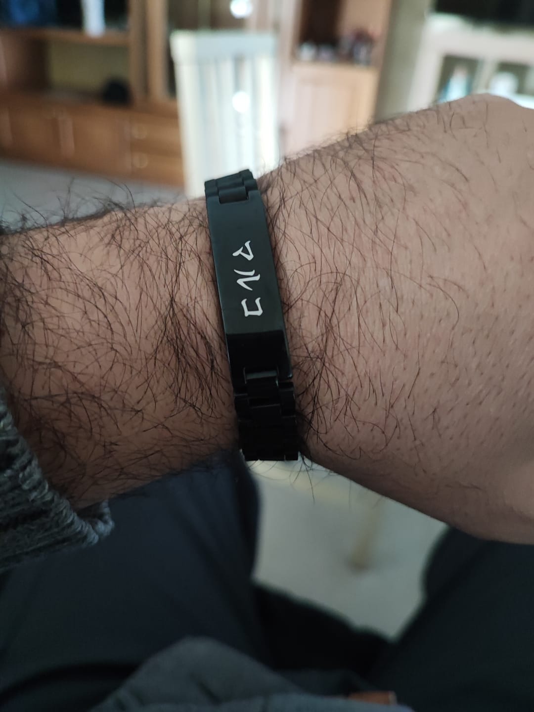 Customer photo review of Bracelet Japonais Personnalisé Homme