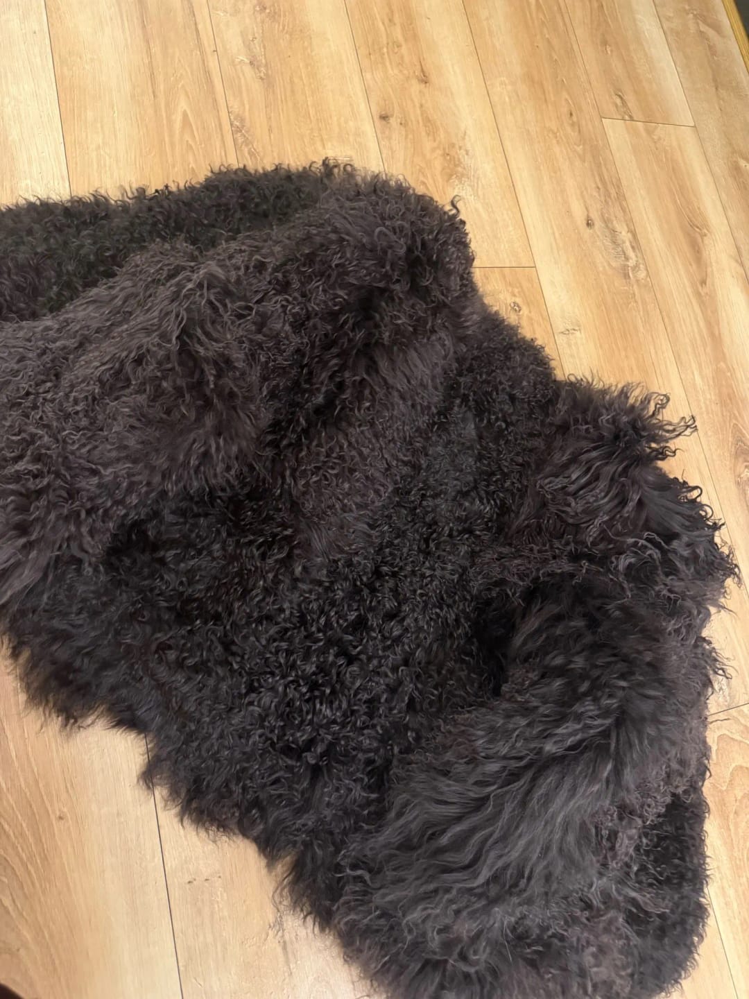 Customer photo review of Adjoa Faux Fur Coat