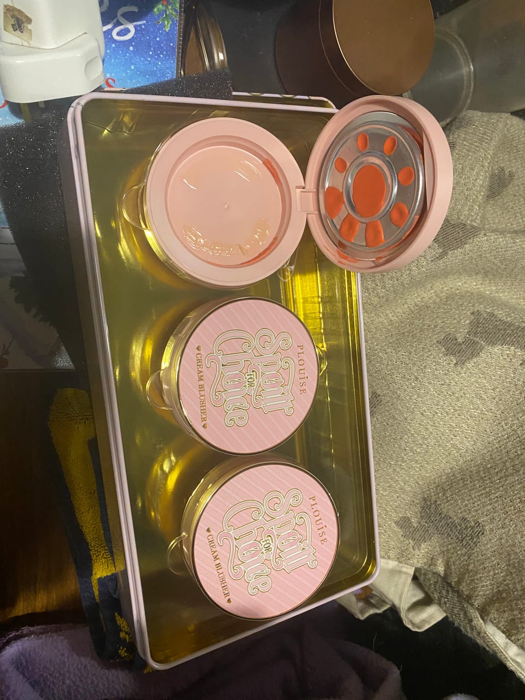 Customer photo review of P.Louise Spoilt For Choice Cream Blusher Tin