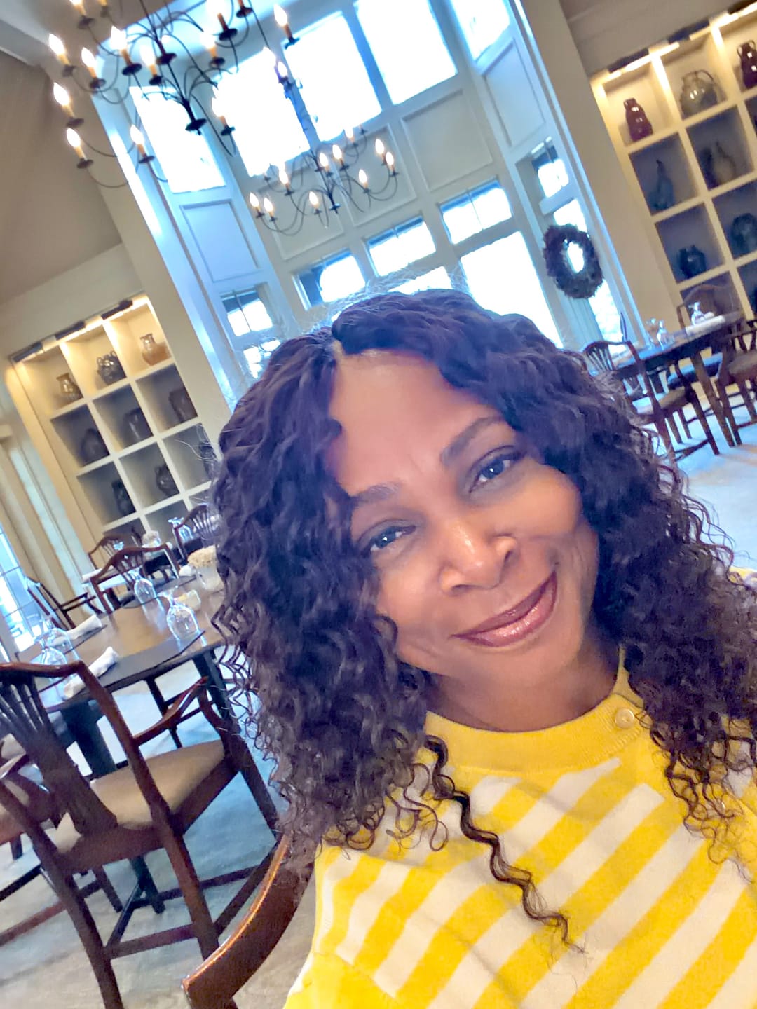 Customer photo review of #4 Medium Brown Deep Wave Human Crochet Hair