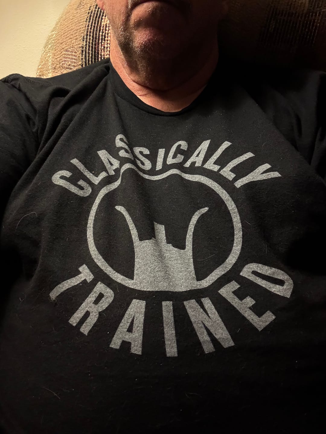 Customer photo review of Classically Trained T-Shirt