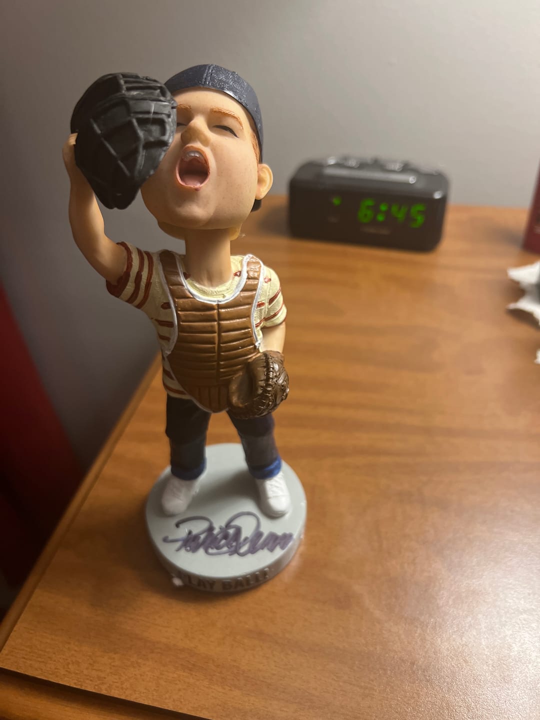 Customer photo review of Autographed Bobblehead