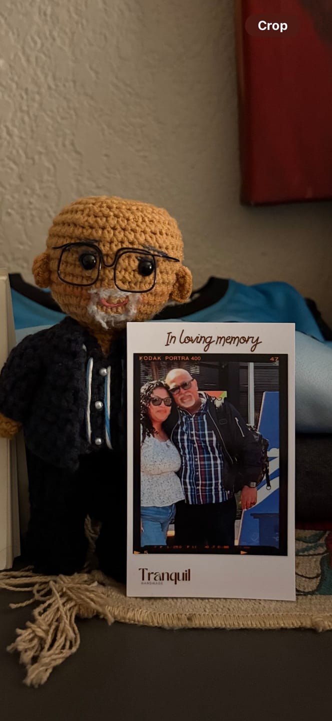 Customer photo review of Tranquil® - Personalized Crochet Doll with Photo Card (Christmas CUT-OFF: Nov 25th)