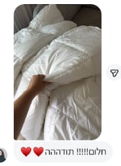 Customer photo review of שמיכת פוך חורף