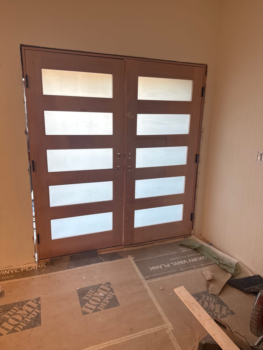 Customer photo review of 72" x 6" Inswing Threshold