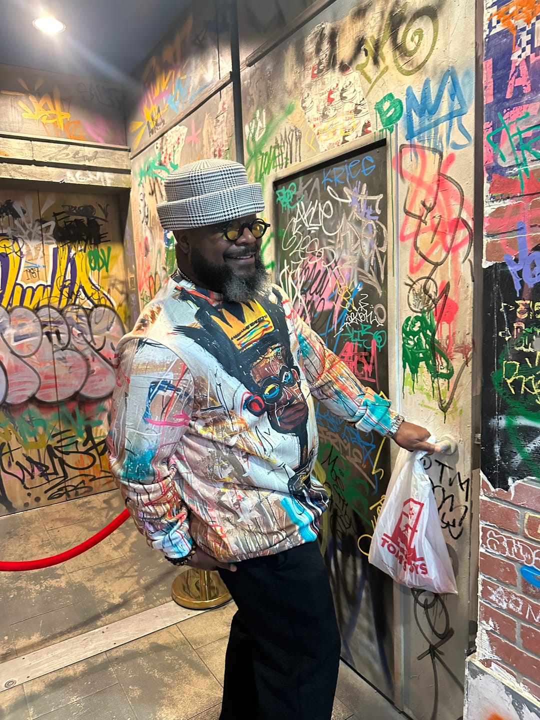 Customer photo review of London Pillbox Hat - Glen Plaid
