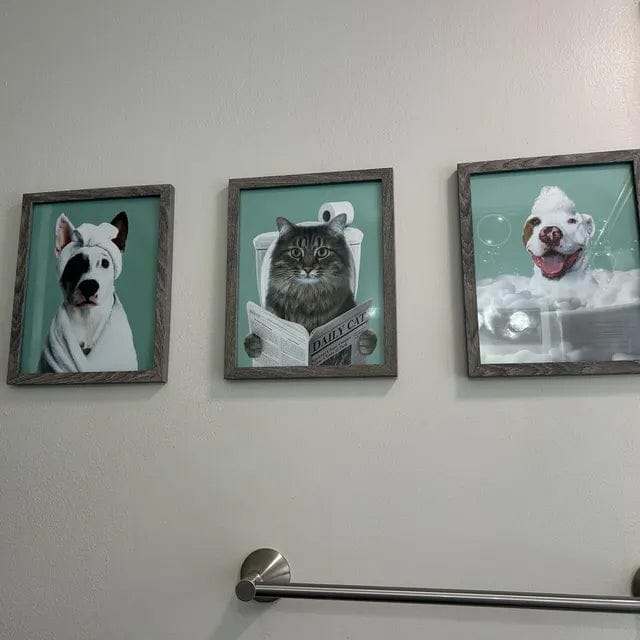 Customer photo review of Cat Reading Newspaper