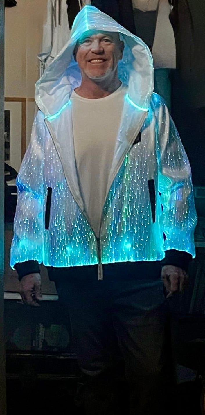 Customer photo review of Light Up Punk Long-sleeved Hoodie