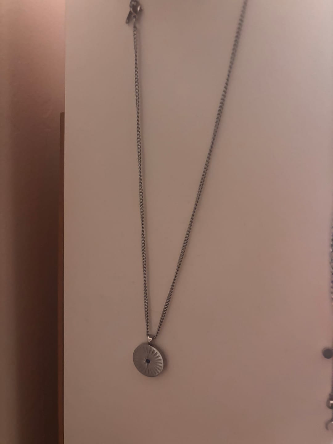 Customer photo review of Izzy Star Pendant Necklace Blue & Silver