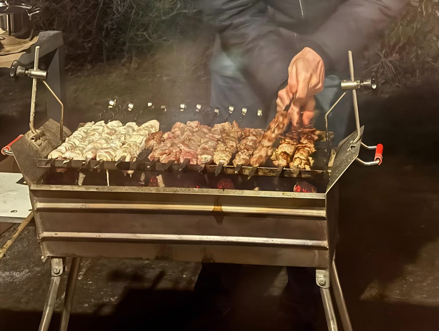 Customer photo review of Schweine-Schaschlik Klassiker – mit Zwiebeln, Pfeffer & Essig | mySchaschlik