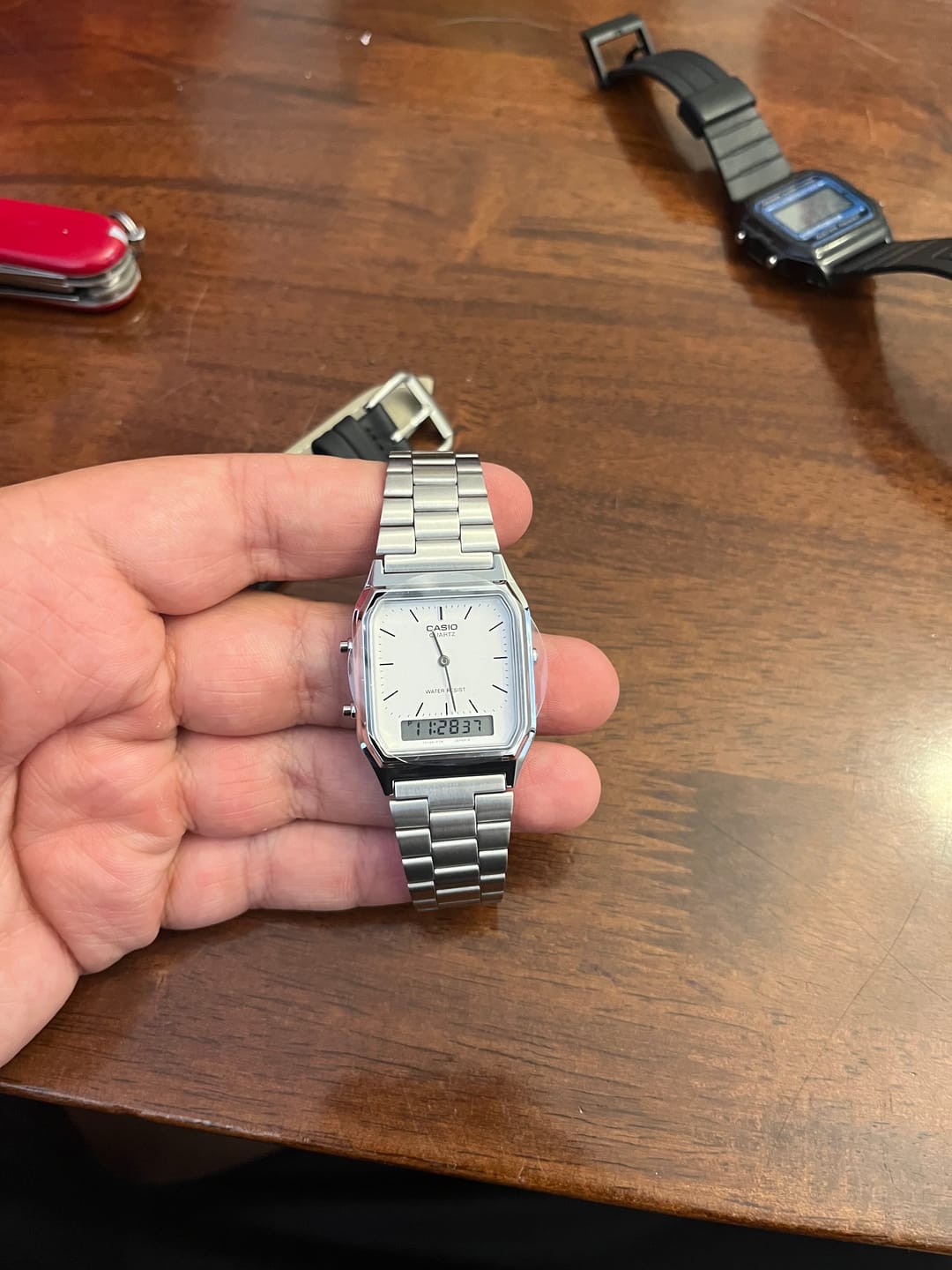 Customer photo review of Reloj Casio Vintage AQ-230A-7DMQ Análogo Digital Plateado