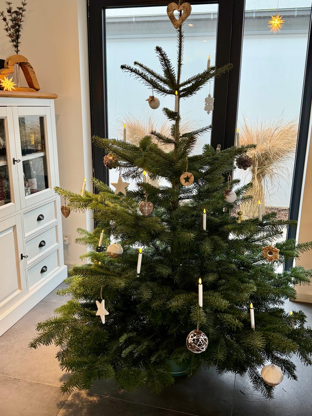 Customer photo review of Juletræslys belagt med stearin 6 stk