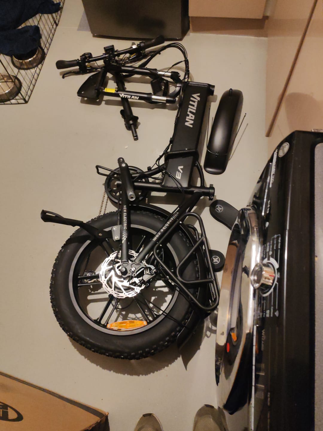 Customer photo review of V3 2.0 Folding Fat Tires Adult All Terrain Electric Bike