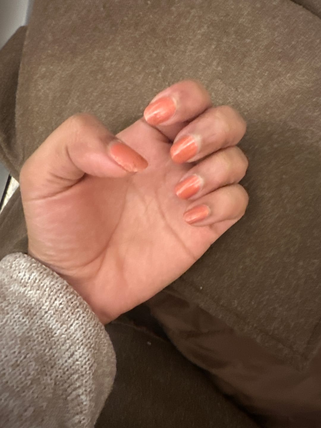 Customer photo review of LENA Breathable Halal Nail Polish - Mehndi Meant To Be - LE278