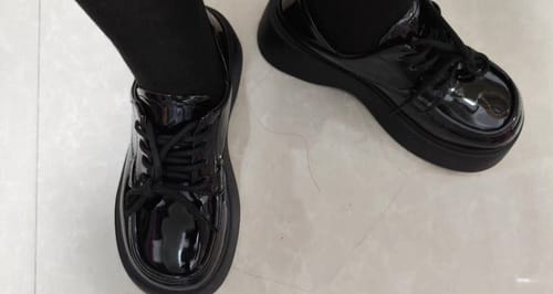 Customer photo review of Mary Jane Platform High Heels