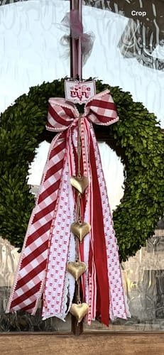 Customer photo review of I Cherry-ish You Wreath Ribbon