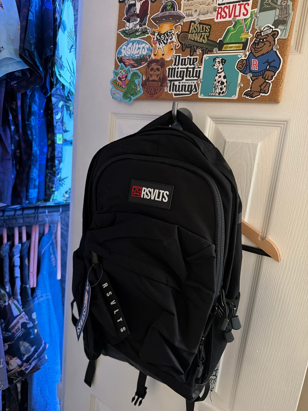 Customer photo review of RSVLTS Black Backpack V1