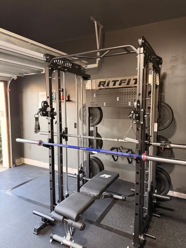 Customer photo review of RitFit Bumper Plates Olympic Rubber Weight Plates, 2-inch