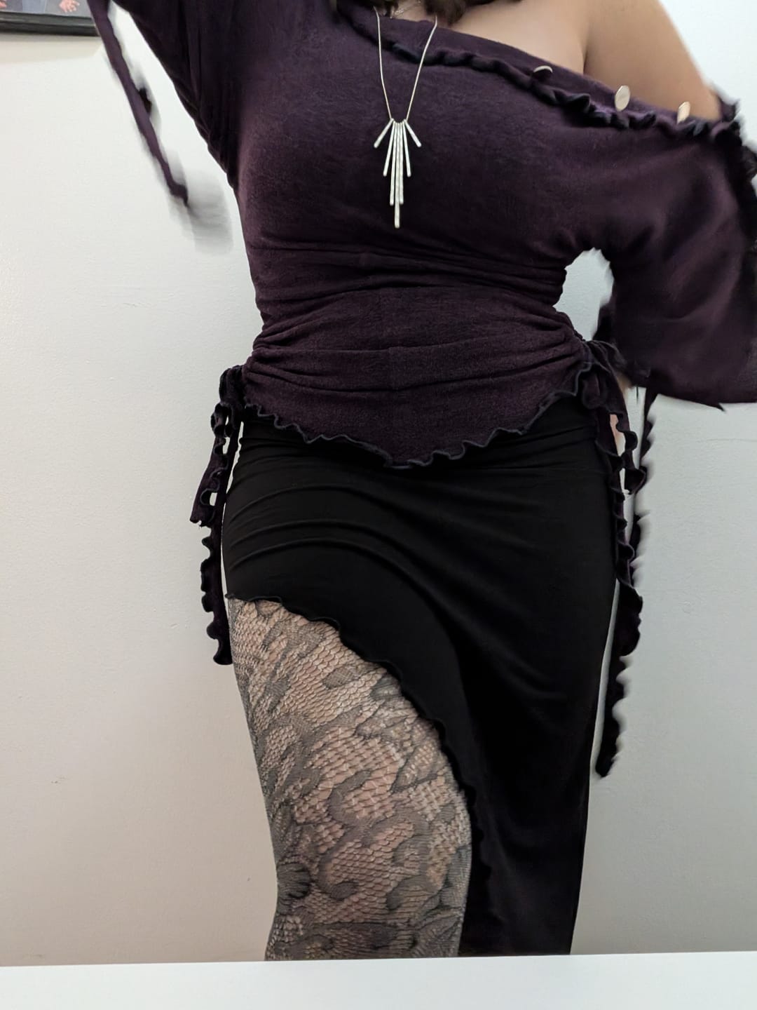 Customer photo review of The "She Shell" Sweater/Dress/Skirt