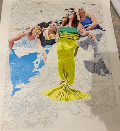 Customer photo review of Custom Portrait Paint By Numbers