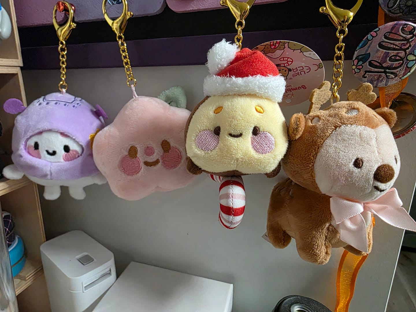 Customer photo review of Cinnamon the Deer Keychain Plush | Kawaii Cottagecore Coquette Plush | Whimsical Pink Bow Deer Plushie | Katnipp Studios