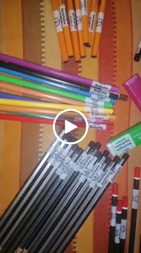 Customer video review of Wrap-around Pencil & Pen Labels