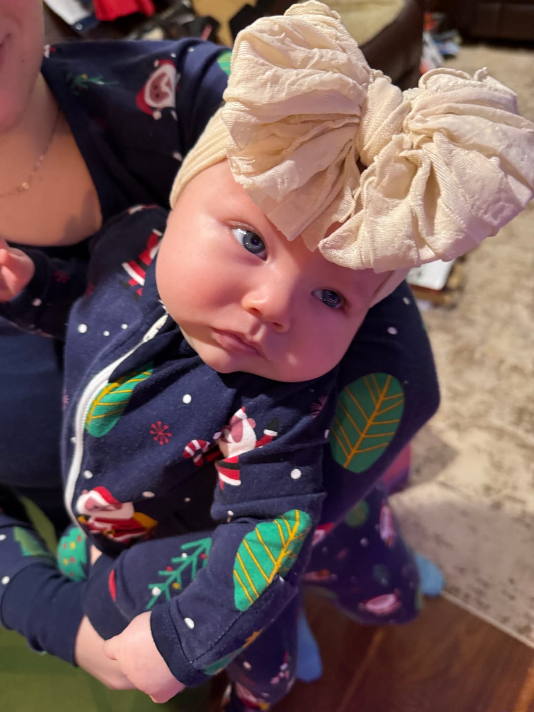 Customer photo review of Ruffled Headband- Sandy