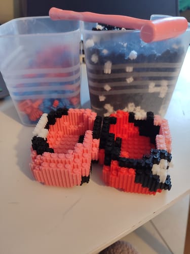 Customer photo review of Boîtes de tri des pièces 25x25 cm