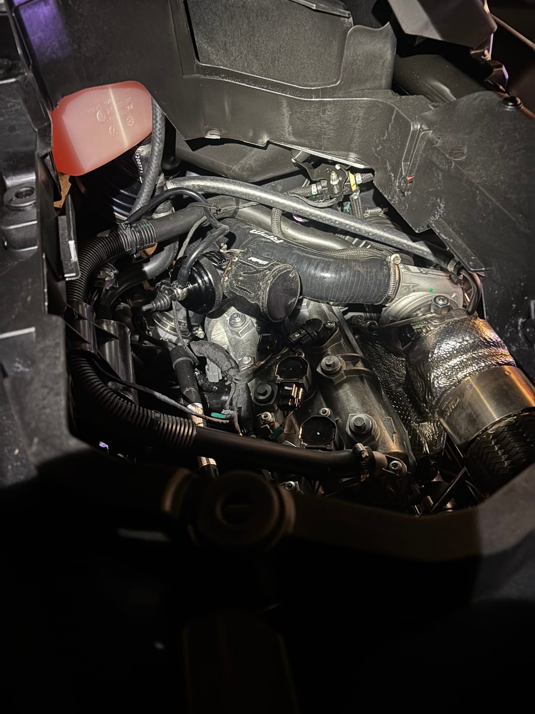 Customer photo review of RPM Black Silicone Blow Off Valve Adapter Tube Can-Am Maverick X3 Turbo