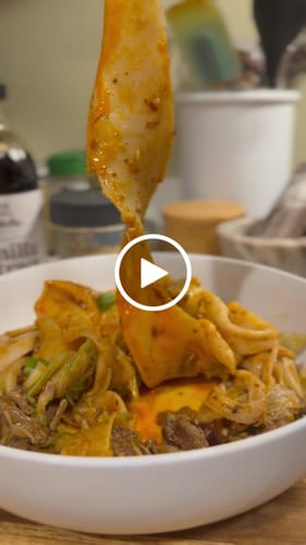 Customer video review of [N1] Spicy Cumin Lamb Hand-Ripped Noodles Meal Kit (4 Servings)