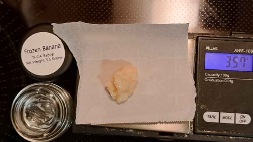 Customer photo review of Frozen Banana | THCA Badder