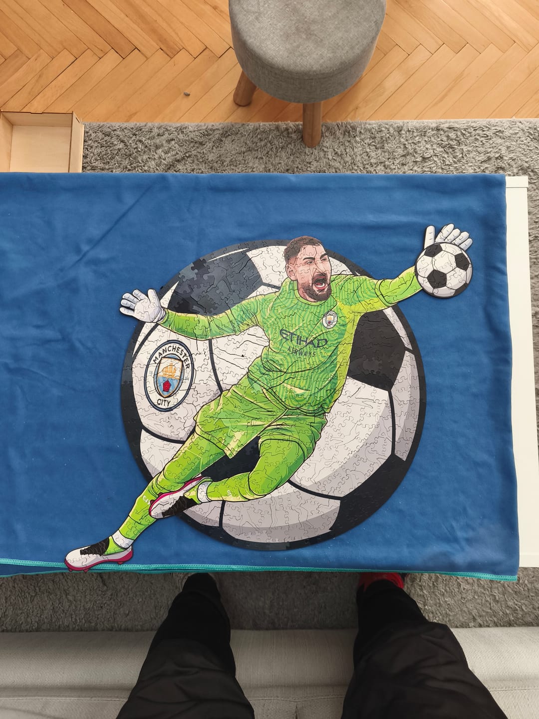 Customer photo review of Gianluigi Donnarumma - Wooden Puzzle