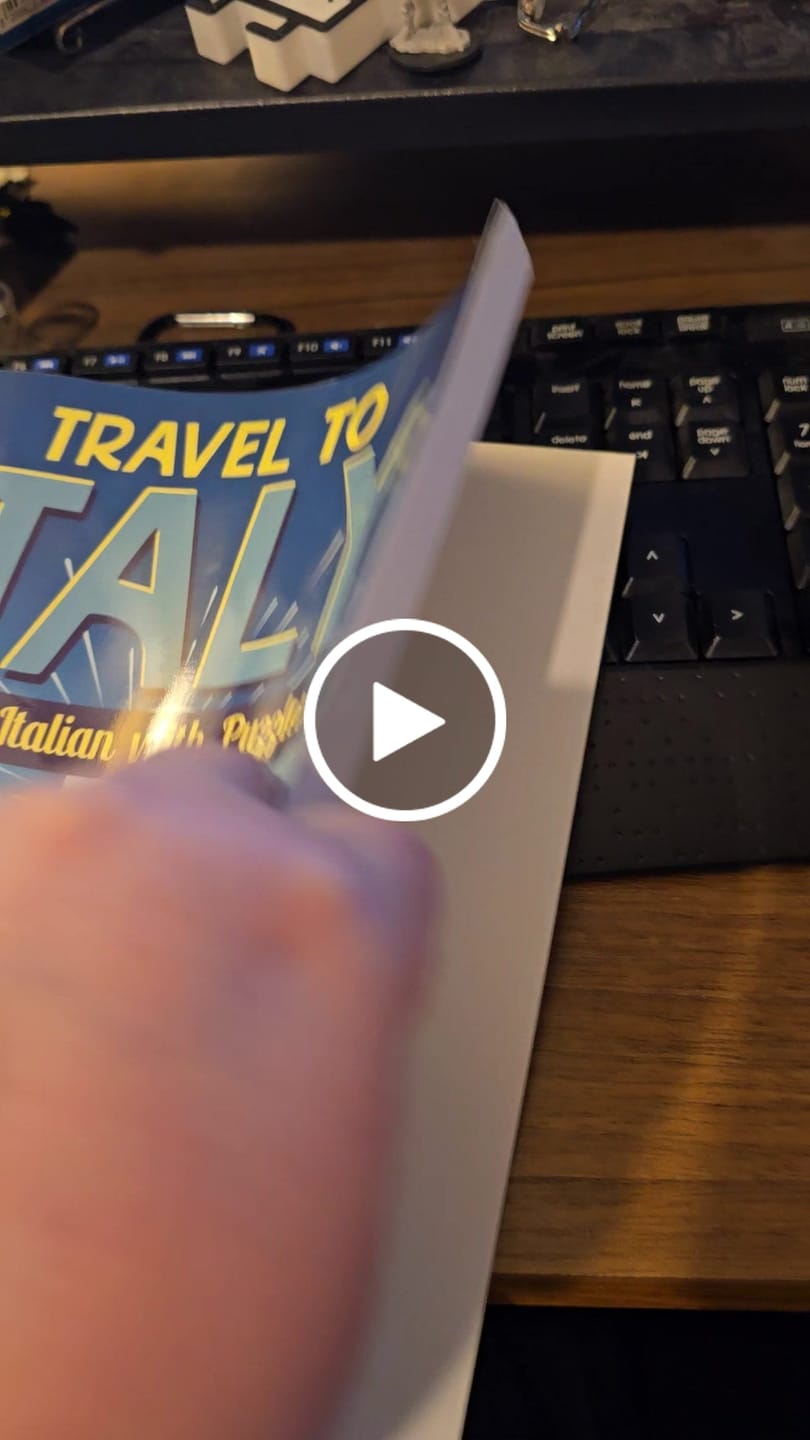Customer video review of Vol. 1 - Travel to Italy - Learn Italian with Puzzles