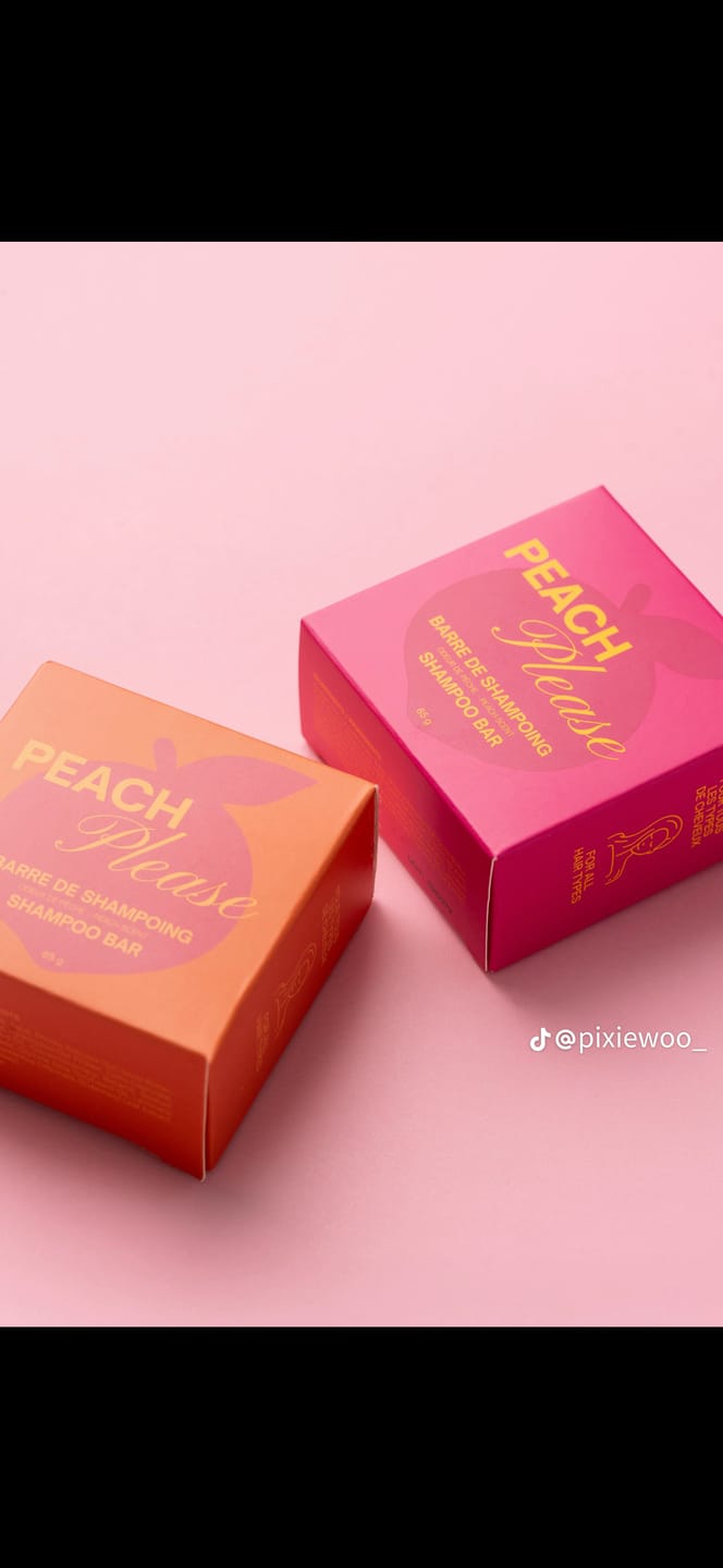 Customer photo review of Peach Please - Shampoo bar