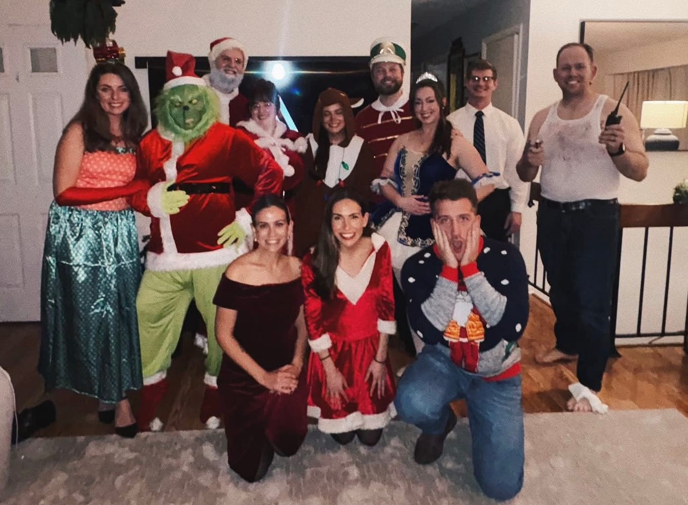 Customer photo review of Christmas Murder Mystery Host Your Own Dinner Party Game Kit