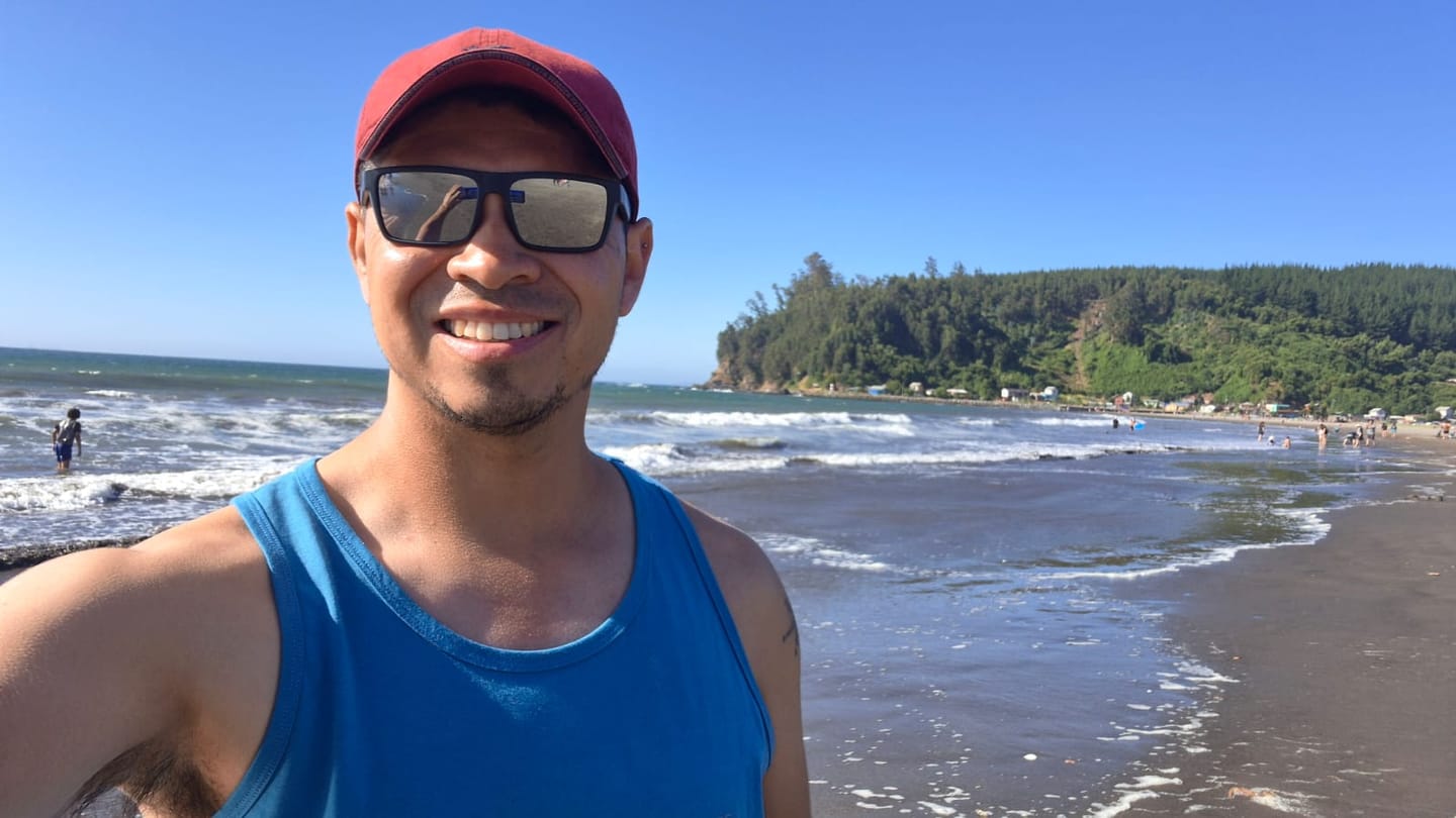 Customer photo review of Polera Orgánica Sin Mangas Classic V2 Blue (Hombre)