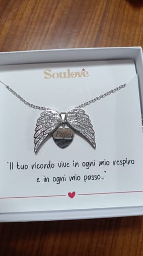 Customer photo review of Collana Angelo mio l'originale ✦ Incidi il nome del tuo Angelo