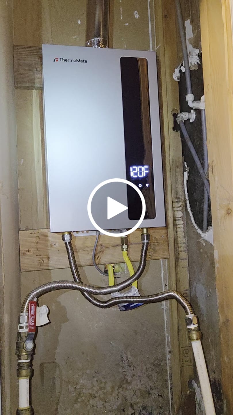 Customer video review of 4.4 GPM Residential Propane Gas Tankless Water Heater