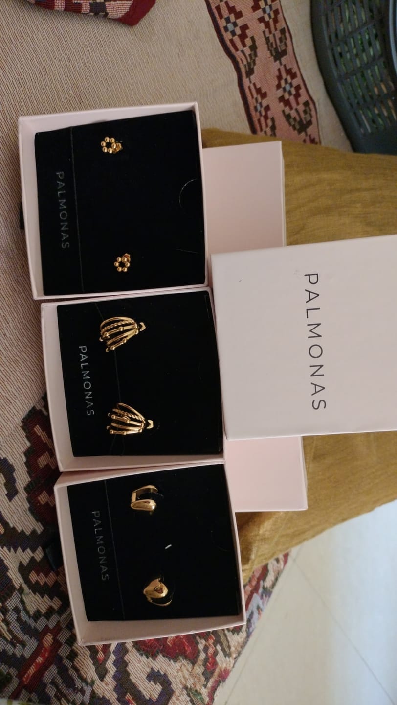 Customer photo review of Classic Chic Stud Earrings