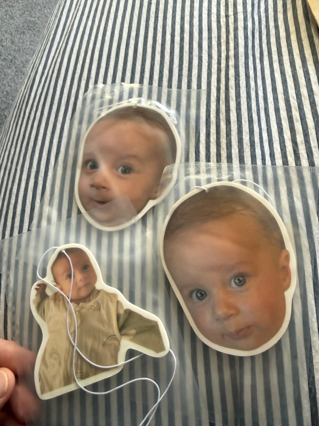 Customer photo review of Personalised Custom Car Air Freshener With Your Photo