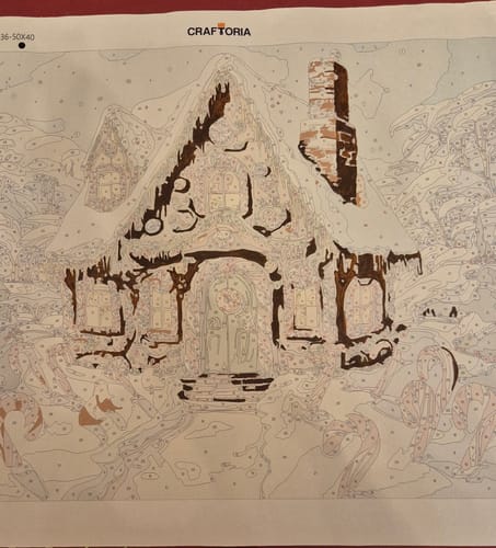 Customer photo review of Snow-Kissed Gingerbread Home